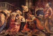 Jacopo Tintoretto The Birth of St.John the Baptist oil painting reproduction